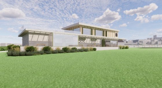 Cricket pavilion Office for Contemporary Rural Architecture north facade