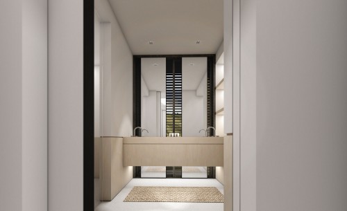 Residential architecture new house design minimalist bathroom