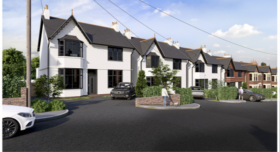 Sidmouth housing development front